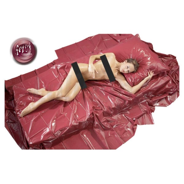 Fetish Collection Vinyl Bed Sheet Bordeaux