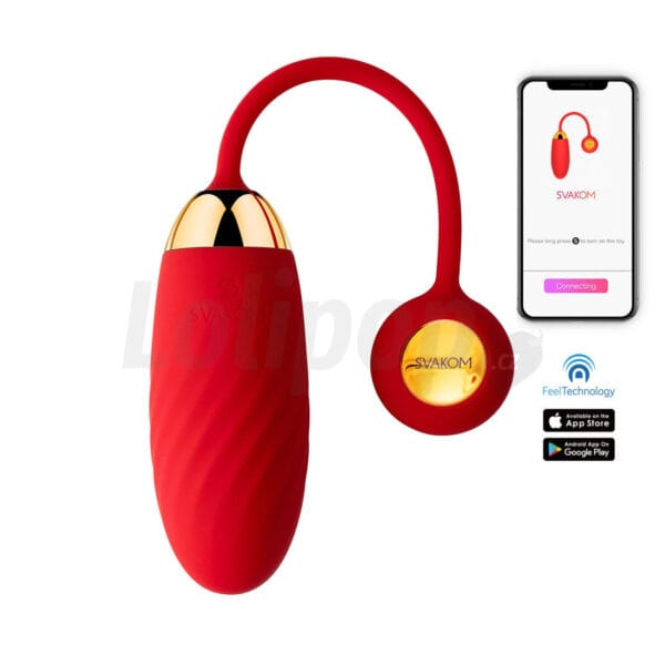 Svakom Ella Vibrating Egg Red