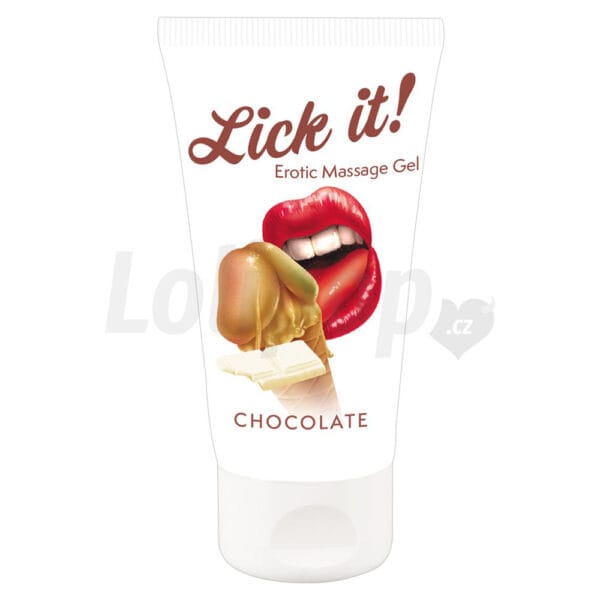 Lick&amp;#45;it 2v1 masážní lubrikant bílá čokoláda 50 ml